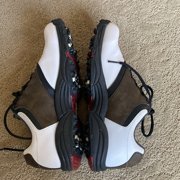 FootJoy FJ GreenJoys Golf Shoes 10 Men’s 45516 White Brown Black - Picture 5 of 6